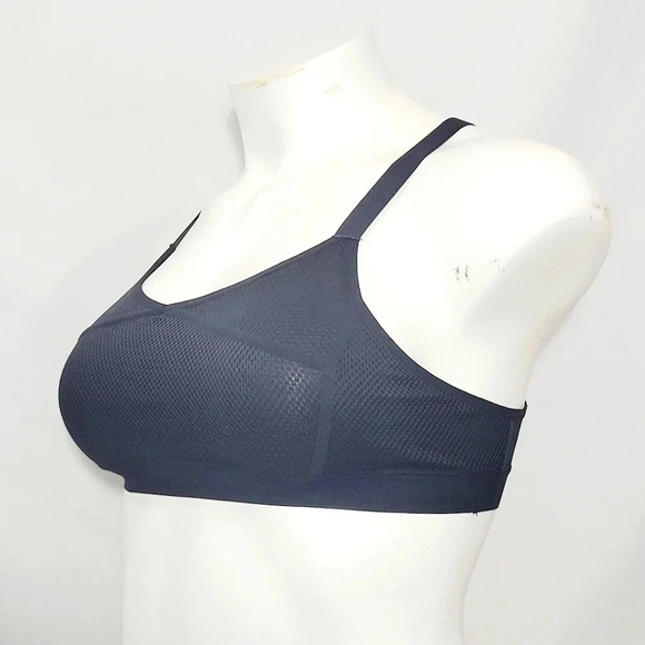 LARGE Champion C9 N9704 Mesh Cami Wire Free Sports Bra Black NWT New with Tag - Picture 3 of 7